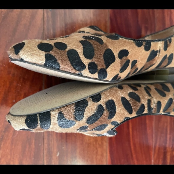 C Label ‘Judy’ Kitty Smoking Slipper Leopard Flats - Picture 7 of 7